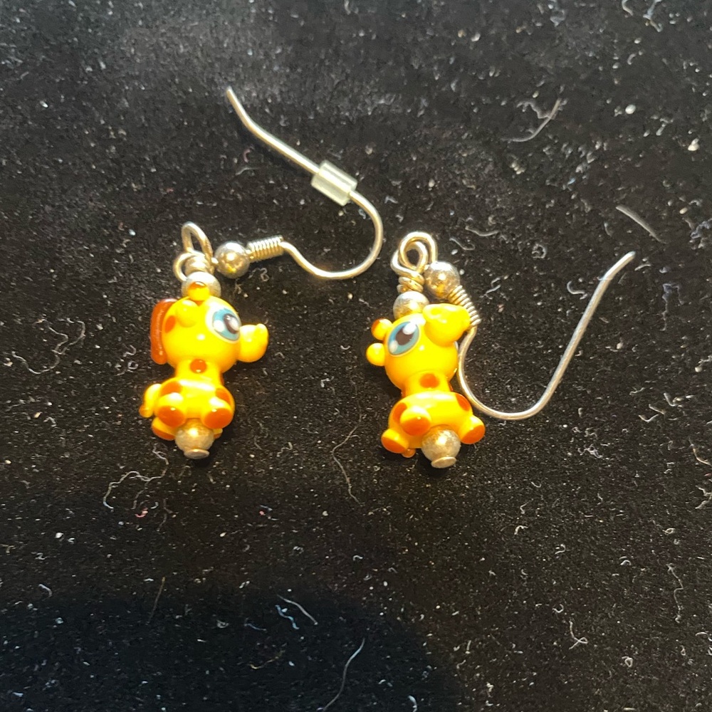Polymer Giraffe earrings